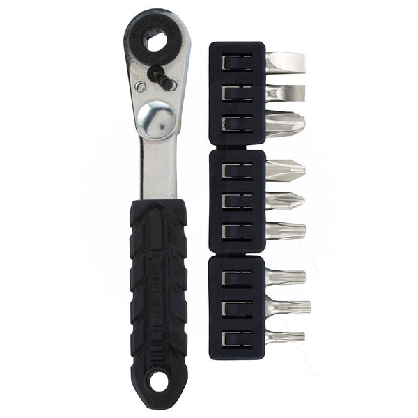 Great Neck 51063 Mini Ratchet And Bit Set 10piece Reintg