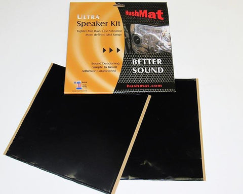 Hushmat Ultra Speaker Kit (4) 6 X 12-black Foil 2 Sq. Ft.