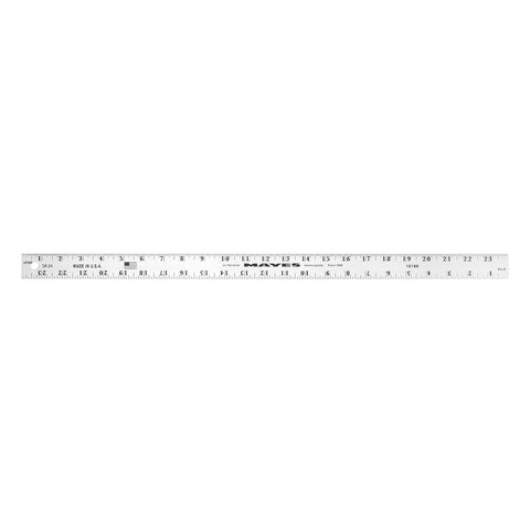 Mayes 24 Inch X 1 Inch Aluminum Ruler