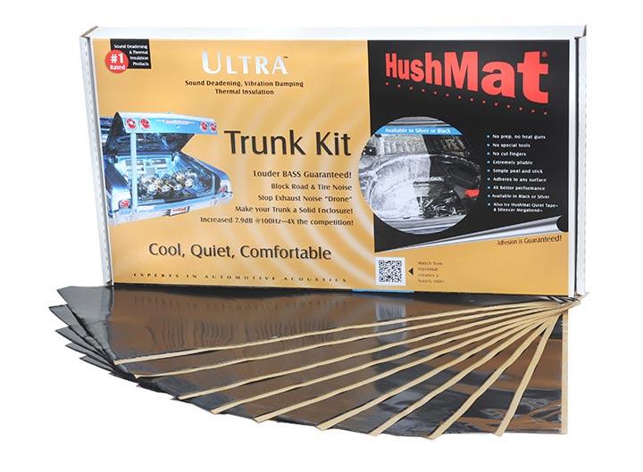 Hushmat Ultra Insulating-damping Material Trunk Kit-black; 10 Sheets; 12 In. X 23 In