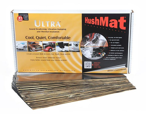 Hushmat Bulk Kit Black; (30) 12” X 23” Sheets; 58.1 Square Feet