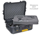 Plano All Weather Pistolaccessories Case Xtra Large Black W-yellow Latches-handle