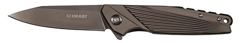 Schrade 8in Ray Stainless Steel Ultra-glide Folding Knife  3.54in Clip Point Blade