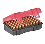 Plano 50 Count Small Handgun Ammo Case W Hinged Cover  Holds 9mm-380acp Caliber Bullets