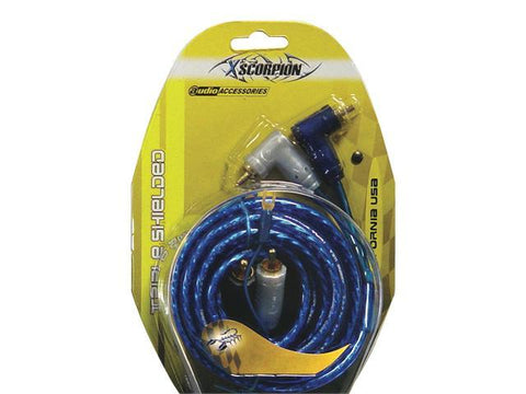 Rca Cable 12' Xscorpion Blue Triple Shielded W-remote Wire