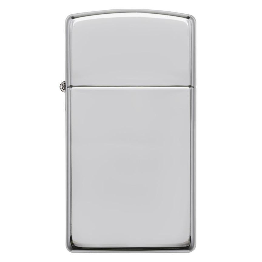 Zippo Windproof Lighter Slim Case High Polish Sterling Silver