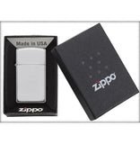 Zippo Windproof Lighter Slim Case High Polish Sterling Silver