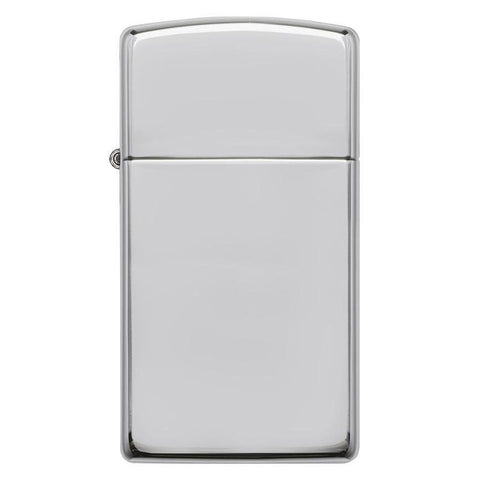 Zippo Windproof Lighter Slim Case High Polish Sterling Silver