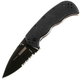 Blackhawk Crucible Ii Folding Knife Serrated Edge Black