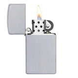 Zippo *1605* Windproof Lighter Slim Satin Chrome