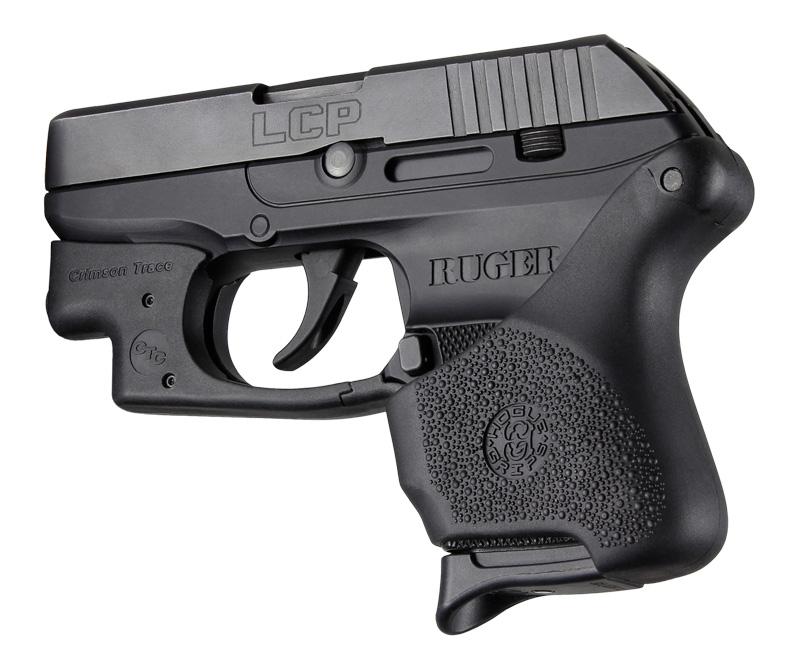 Hogue Hall Hybrid Ruger Lcp Crimson Trace Button Grip Sleeve Black