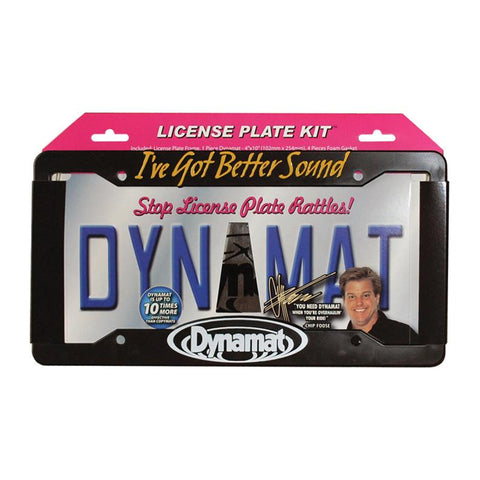 Dynamat License Plate Kit 4"x10" Xtreme + Frame