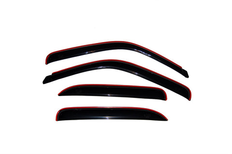 Auto Vent Shade Inchannel Ventvisor Side Window Deflector 4pc Set For 2002-2006 Cadillac Escalade