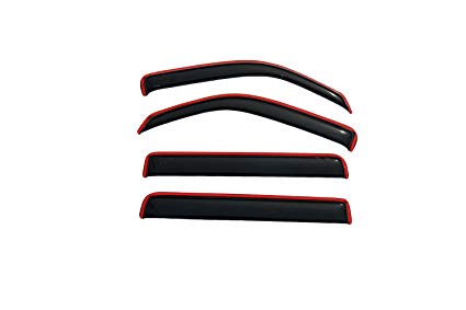 Auto Vent Shade Inchannel Ventvisor Side Window Deflector 4pc Set For 2007-2011 Dodge Nitro