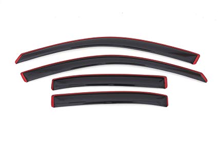 Auto Vent Shade Inchannel Ventvisor Side Window Deflector 4pc Set For 2013-2015 Chevrolet Malibu