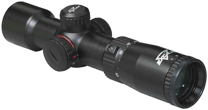 Excalibur Tact-zone Scope 6 X 32mm Multi-colour Illuminated Multi-range Reticle.