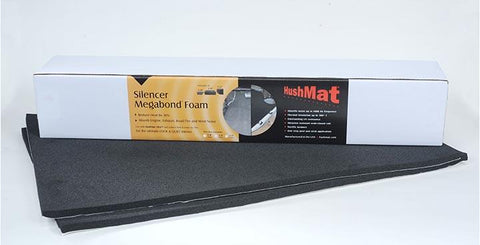 Hushmat Silencer Megabond Thermal Insulation Sound Absorbing Foam (2) 23" X 36" 1-2" Thick Sheets