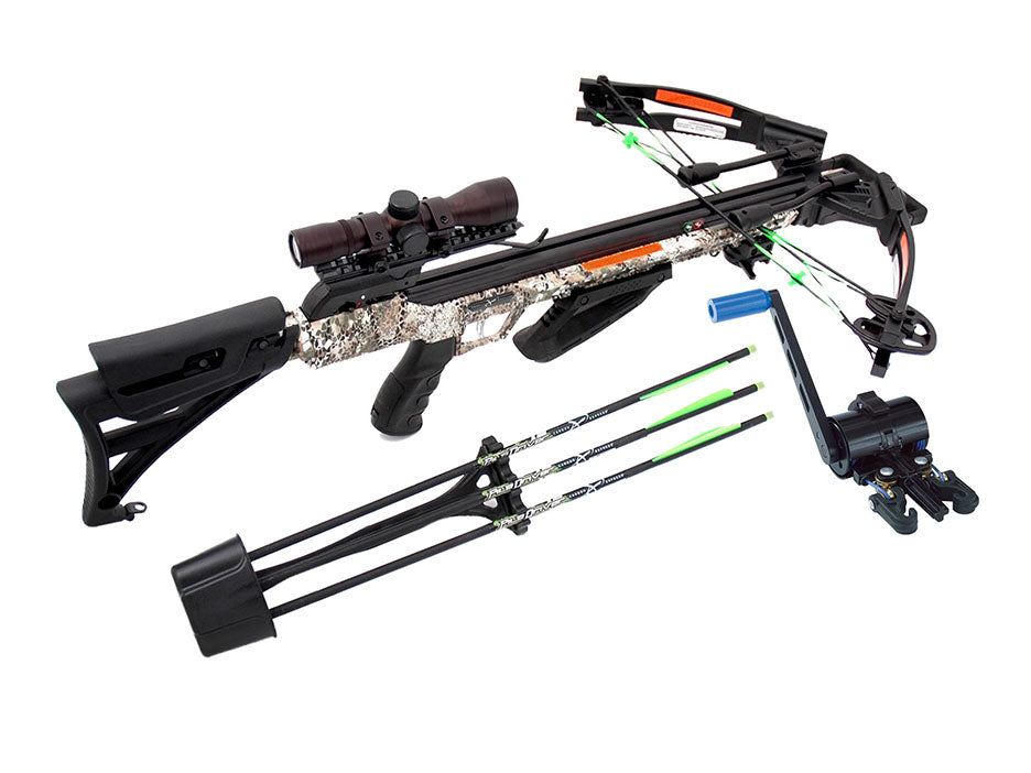 Carbon Express X-force Piledriver 390 Badlands Camo With Crank Xbow Kit