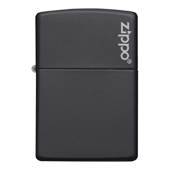 Zippo Windproof Lighter Black Matte W-zippo Logo