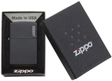 Zippo Windproof Lighter Black Matte W-zippo Logo