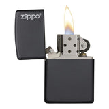 Zippo Windproof Lighter Black Matte W-zippo Logo