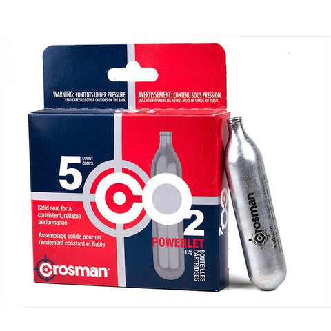 Crosman Powerlet 12g Co2 Cartridges 5 Count
