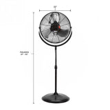 Oemtools 20 Inch Internal Orbit Pedestal Fan