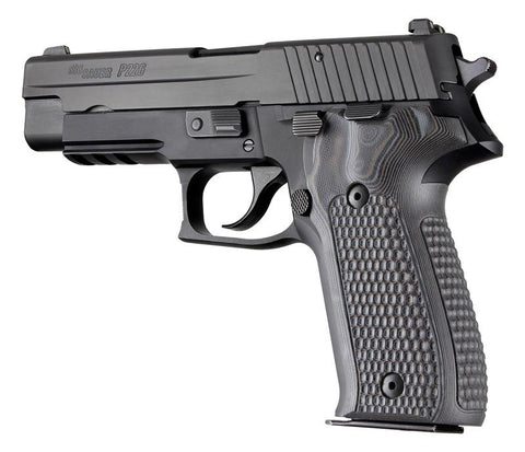 Hogue Sig Sauer P226 Da Sa Piranha G10 Gmascus Black-gray