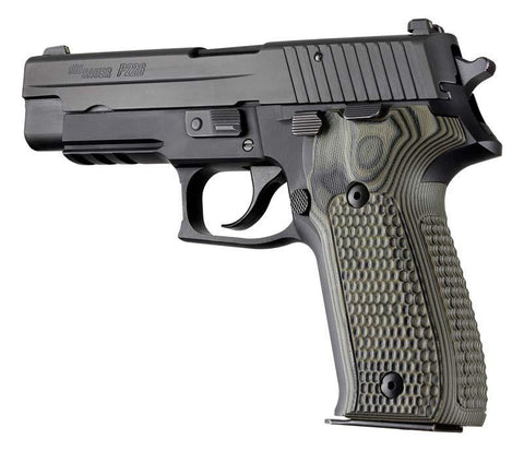 Hogue Sig Sauer P226 Da Sa Piranha G10 G-mascus Green Lava