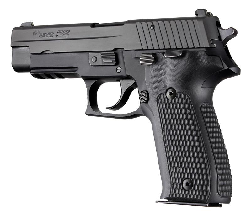 Hogue Sig Sauer P226 Da Sa Piranha G10 Solid Black