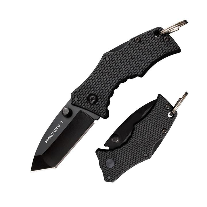 Cold Steel Micro Recon 1 Tanto 2" Aus8 Plain Blade G10 Handles