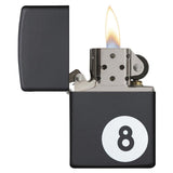 Zippo Windproof Lighter Billiards 8-ball Black Matte