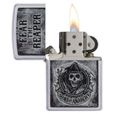 Zippo Windproof Lighter Sons Of Anarchy Satin Chrome Finish