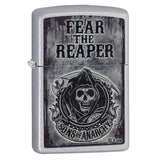 Zippo Windproof Lighter Sons Of Anarchy Satin Chrome Finish