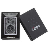 Zippo Windproof Lighter Sons Of Anarchy Satin Chrome Finish