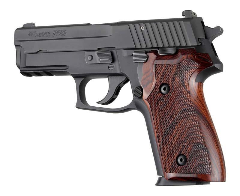 Hogue Sig Sauer P228 P229 Cocobolo Checkered Wood Grip