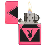 Zippo Windproof Lighter Playboy Logo Neon Pink Finish