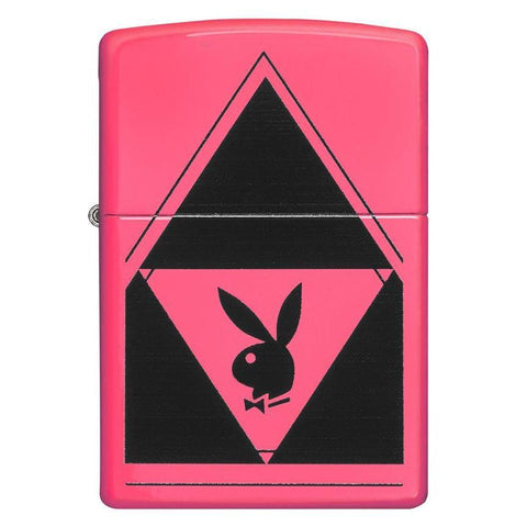 Zippo Windproof Lighter Playboy Logo Neon Pink Finish