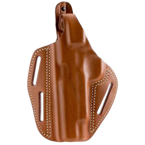 Blackhawk Leather 3-slot Pancake Holster Brown Left Hand Sz 04 Glock 19-23-32-36