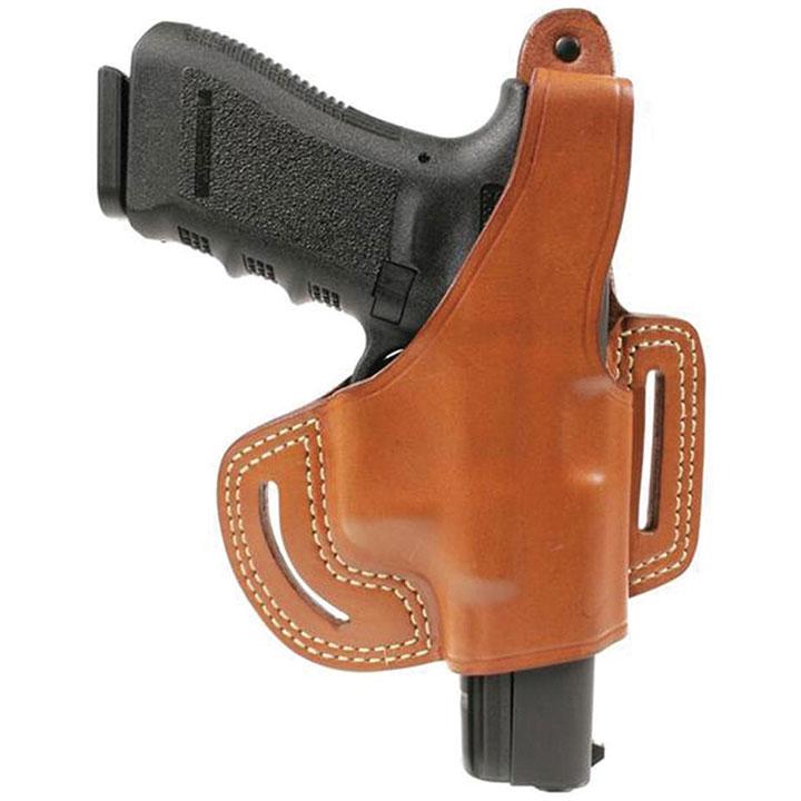 Blackhawk Leather Slide Concealment Holster With Thumb Break Brown Right Hand Sz 01