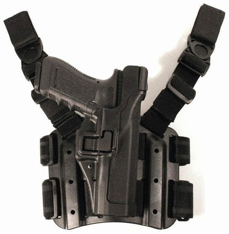 Blackhawk Serpa Level 3 Tactical Holster - Left Hand - Size 13 - Matte Finish