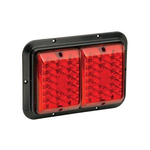 Bargman Taillight 84 Led Surface Mount Red-red Black Base