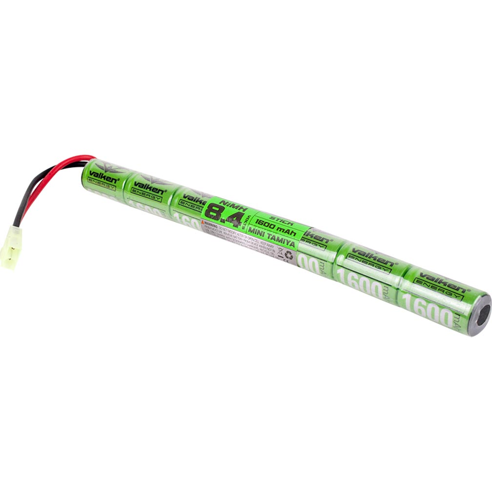 Valken Battery V Energy Nimh 8.4v 1600mah Stick Mini