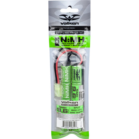 Valken Battery V Energy Nimh 9.6v 1600mah Split