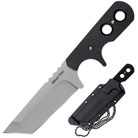 Cold Steel 49htf Mini Tac Tanto Fixed Blade Knife 3-3-4" Plain Blade