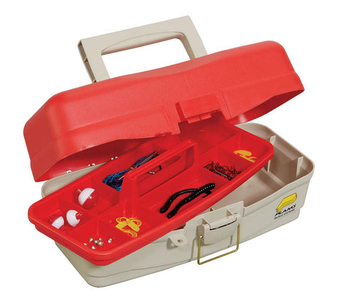 Plano Take Me Fishing Tackle Box For Kids -  Red-beige