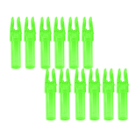 Carbon Express Launchpad Precision Nock .234 Clear Green 12pk