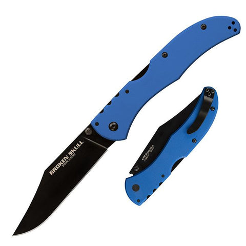 Cold Steel Broken Skull Iv 4" Drop Point Folder Knife Blue