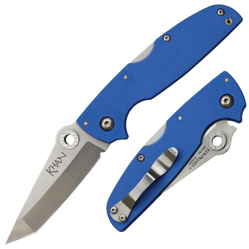 Cold Steel Khan Folder Knife Blue 3"