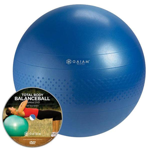 Gaiam Total Body Balance Ball Kit Large 75cm Blue